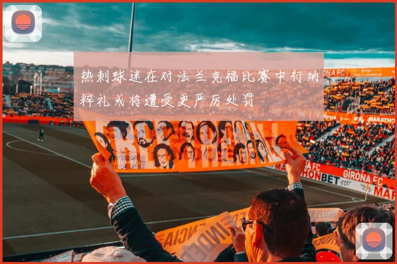 热刺球迷在对法兰克福比赛中行纳粹礼或将遭受更严厉处罚